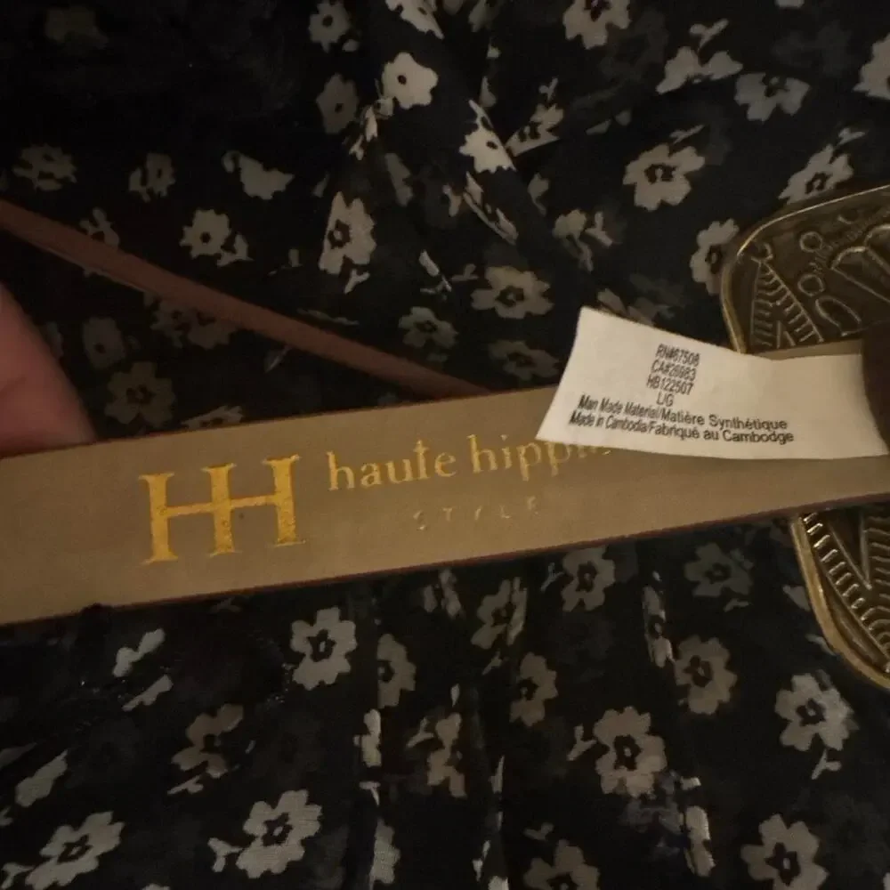 Haute Hippie brown belt. Size large